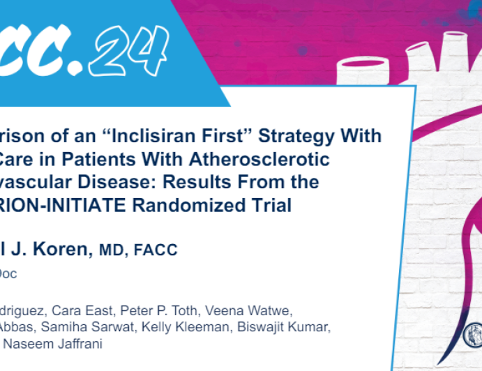 Comparison Of An “inclisiran First” Strategy With Usual Care In Patients With Atherosclerotic 3557